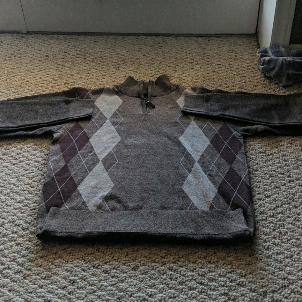 Mens True Rock Small Quarter Zip Sweater